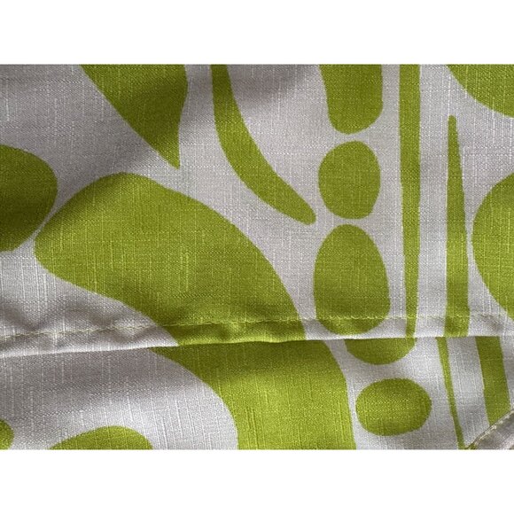 2/$30 NWT 4 Chartreuse Green Fringe Mini Wrap Skirt Abstract Pattern By PrettyLi - Picture 14 of 16